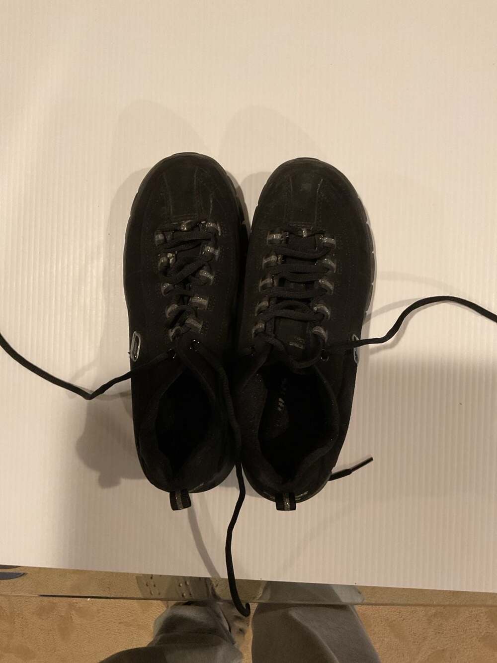 Skechers Synergy Elite Black Suede Walking Sneakers